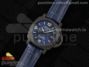 PAM1664 Carbotech VSF 1:1 Best Edition on Blue Leather Strap P.9010 Clone