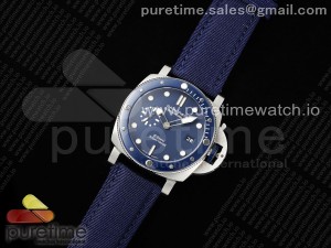 PAM1289 V TTF 1:1 Best Edition Blue Dial on Blue Nylon Strap A900