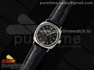 PAM1294 Radiomir Quaranta TTF Best Edition Black Dial on Black Leather Strap A7750