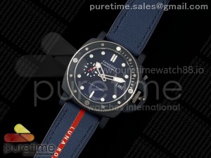 PAM1466 Submersible VSF 1:1 Best Edition Blue Dial on Blue Nylon/Rubber Strap P900