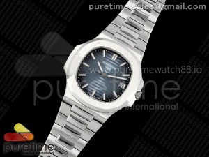 Nautilus 5811 3KF 1:1 Best Edition Blue Textured Dial on SS Bracelet A330 Super Clone V2