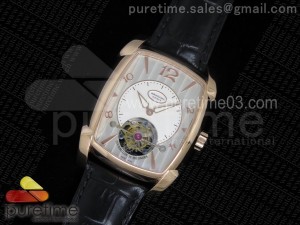 Kalpa Grande Tourbillon RG White Dial on Black Leather Strap