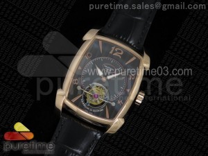 Kalpa Grande Tourbillon RG Black Dial on Black Leather Strap