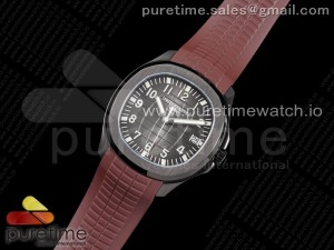 Aquanaut Black Venom DLC ZF 1:1 Best Edition Black Dial on Brown Rubber Strap 324CS