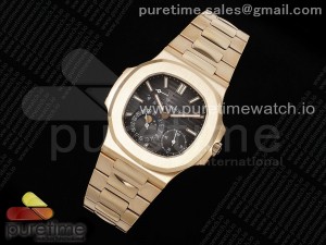 Nautilus 5712 RG PPF 1:1 Best Edition Brown Dial on RG Bracelet A240 Super Clone V2
