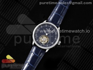 VC Tourbillon SS RMSF Edition Blue Dial on Blue Leather Strap