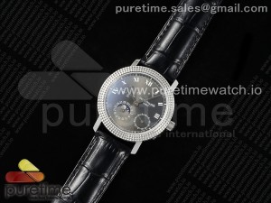Calatrava 5015 SS YSF Best Edition Gray Dial on Black Leather Strap A240