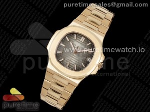 Nautilus 5711 RG PPF 1:1 Best Edition Brown Dial on RG Bracelet A330