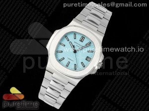 Nautilus 5711 SS PPF 1:1 Best Edition Tiffany Blue Dial on SS Bracelet A330 V5