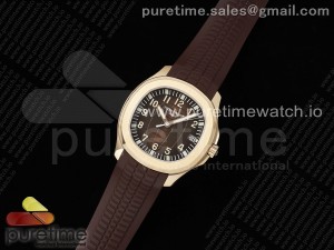 Aquanaut 5167R SS ZF 1:1 Best Edition Brown Dial on Brown Rubber Strap 330CS V2