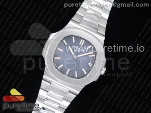 Nautilus 5711 PPF 1:1 Best Edition Gray Textured Dial on SS Bracelet 324CS