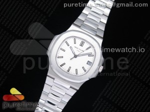 Nautilus 5711/1A PPF 1:1 Best Edition White Textured Dial on SS Bracelet 324CS V3