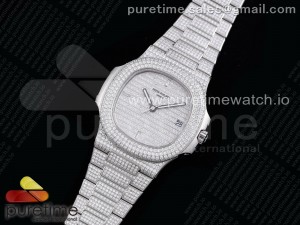 Nautilus 5719/1G PPF 1:1 Best Edition Full Diamonds Dial and Bracelet 324CS