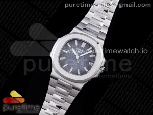 Nautilus 5711 SS GRF 1:1 Best Edition Gray Textured Dial on SS Bracelet 324CS