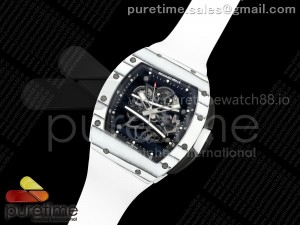 RM061-01 Yohan Blake White NTPT ZF 1:1 Best Edition White Crown on White Rubber Strap RMUL2 Super Clone