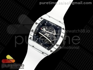 RM061-01 Yohan Blake White NTPT ZF 1:1 Best Edition Black Crown on White Rubber Strap RMUL2 Super Clone