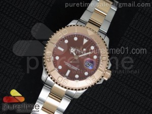 Yacht-Master 116621 RG Bezel Brown Dial on SS/RG Bracelet A2836