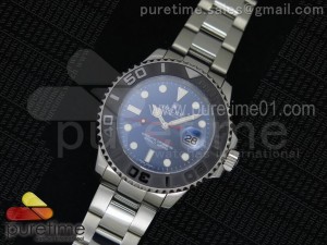 Yacht-Master 116655 SS Blue Dial on SS Bracelet A2824