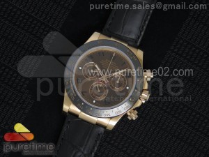 Daytona 116515 Chocolate Dial on Black Leather Strap A4130