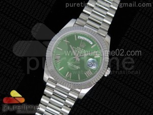 Day-Date II 228239 SS 1:1 Best Edition Green  Dial on SS Bracelet A3255