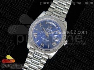 Day-Date II 228239 SS 1:1 Best Edition Deep Blue  Dial on SS Bracelet A3255