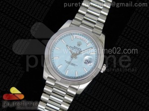 Day-Date II 228239 SS 1:1 Best Edition Light Blue  Dial on SS Bracelet A3255