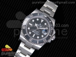 Submariner 116610 LN Black Ceramic VRF 1:1 Best Edition on SS Bracelet A2836 MAX Version