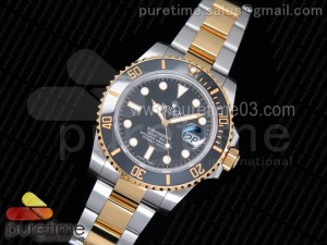 Submariner 116613 LN VRF 1:1 Best Edition YG Wrapped Bezel Black Dial on SS/YG Bracelet A2836 MAX Version