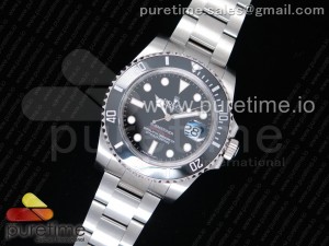 Submariner 126610 LN GM Maker 904L Steel Edition Black Dial on SS Bracelet A2824