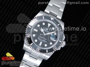 Submariner 116610 LN Black Ceramic VRF  Best Edition "Red 1000ft" Dial on SS Bracelet A2836 MAX Version