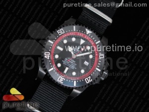 Sea-Dweller 116660 Bamford PVD VRF Best Edition Black Dial on Black Nylon Strap A2836 MAX