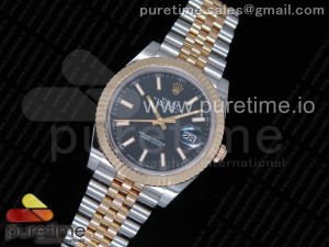 DateJust 41 126333 GMF Best Edition YG Wrapped Black Dial on SS/YG Jubilee Bracelet A2824