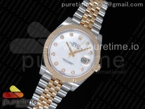 DateJust 41 126333 GMF Best Edition YG Wrapped Whtie MOP Dial Diamonds Markers on SS/YG Jubilee Bracelet A2824