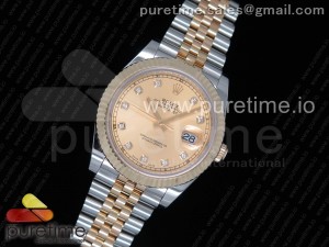 DateJust 41 126333 GMF Best Edition YG Wrapped YG Dial Diamonds Markers on SS/YG Jubilee Bracelet A2824