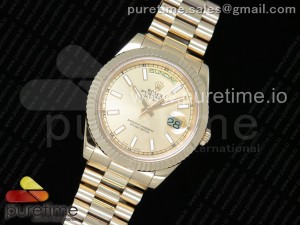 Day Date II YG BPF Yellow Gold Dial on YG Bracelet A2836