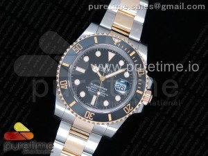 Submariner 116613 LN GMF Best Edition Wrapped Gold Black Dial  on SS/YG Bracelet SA3135