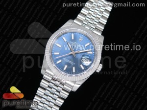  DateJust 36 SS 126234 GMF Best Edition 904L Steel Blue Dial Stick Markers on Jubilee Bracelet A2824