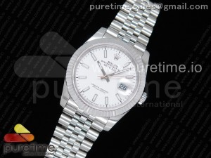  DateJust 36 SS 126234 GMF Best Edition 904L Steel White Dial Stick Markers on Jubilee Bracelet A2824