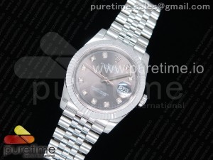  DateJust 36 SS 126234 GMF Best Edition 904L Steel Gray Dial Diamonds Markers on Jubilee Bracelet A2824