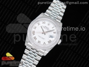  DateJust 36 SS 126234 GMF Best Edition 904L Steel White Dial Roman Markers on Jubilee Bracelet A2824