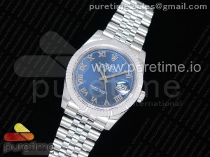  DateJust 36 SS 126234 GMF Best Edition 904L Steel Blue Dial Roman Markers on Jubilee Bracelet A2824