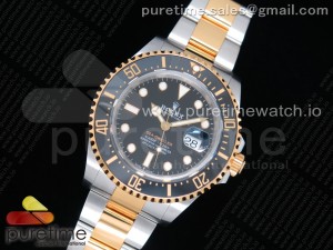 Sea-Dweller Two Tone SS/YG 126603 VRF Best Edition Black Dial on SS/YG Bracelet A2836