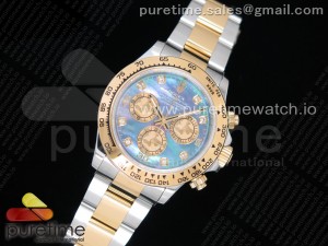 Daytona 116503 SS/YG JHF Best Edition Blue MOP Dial on SS/YG Bracelet A4130