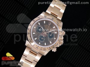 Daytona 116505 RG JHF Best Edition Brown Dial on RG Bracelet A4130