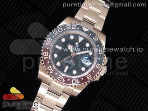 GMT-Master II 126715 CHNR RG Plated 904L Steel GMF 1:1 Best Edition A3285 (Correct Hand Stack)