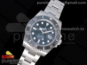 Submariner 116610 LN Black Ceramic Noob 1:1 Best Edition 904L SS Case and Bracelet A2836 V10