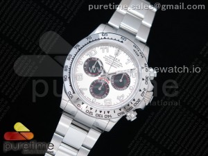  Daytona SS JHF Best Edition Silver/Black Dial on SS Bracelet A4130