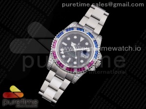 GMT-Master II 116710 Pepsi Diamonds 904L Steel GMF 1:1 Best Edition SA3186 CHS