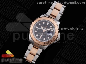 Yacht-Master 116621 SS/RG GMF 316L Steel Black Dial on SS/RG Bracelet A2836