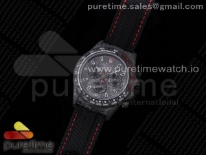 Daytona DIW Carbon OMF Best Edition Carbon/Black Dial Red Hand on Black Nylon Strap A4130